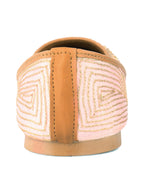 Desi Colour Women Indian Ethnic Footwear-Peach Dabka | Grocsy