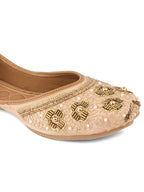 Desi Colour Women Indian Ethnic Footwear-Party Collection - Peach | Grocsy