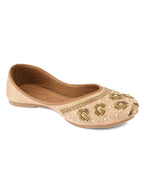 Desi Colour Women Indian Ethnic Footwear-Party Collection - Peach | Grocsy