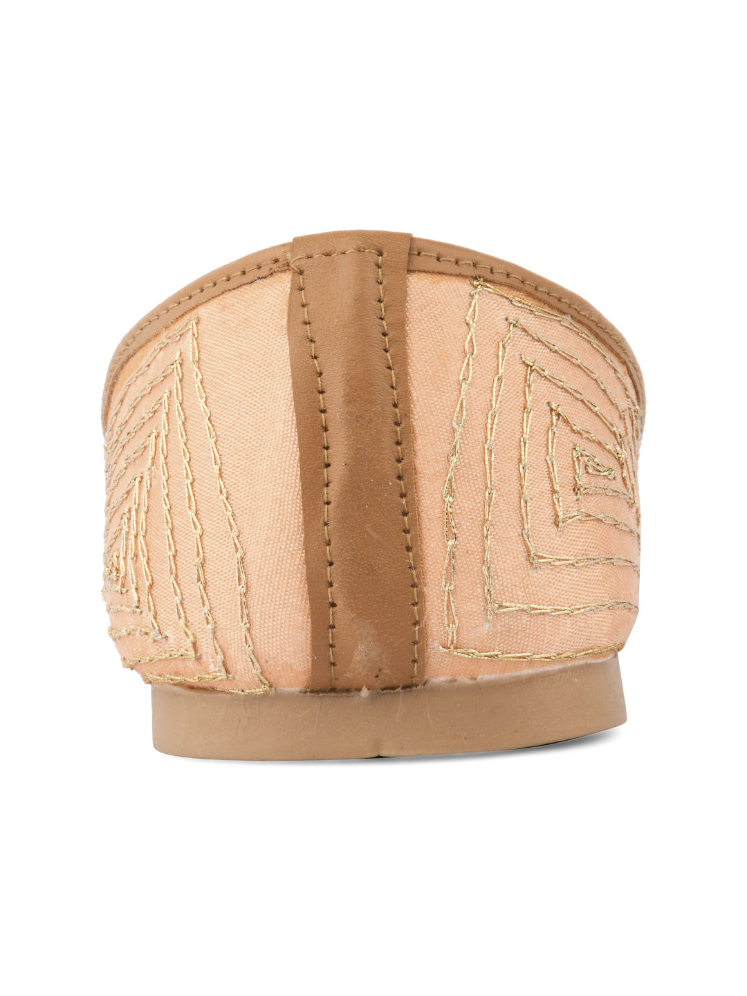 Desi Colour Women Indian Ethnic Footwear-Party Collection - Peach | Grocsy