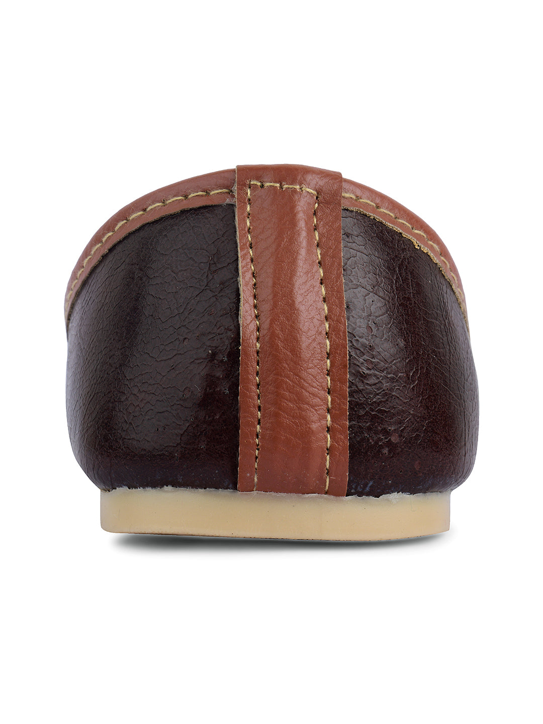 Desi Colour Women Indian Ethnic Footwear-Traditional Dark Brown Polish | Grocsy