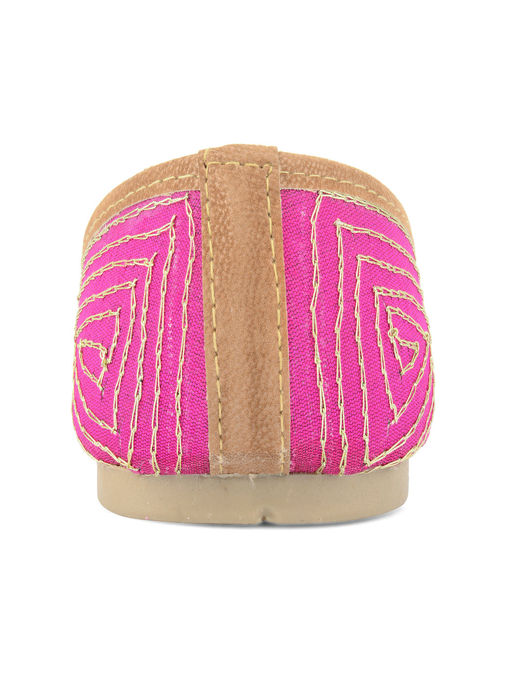 Desi Colour Women Indian Ethnic Footwear-Hot Pink Shine | Grocsy