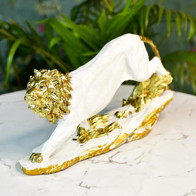 Sowpeace Resin Leaping Lion | Grocsy