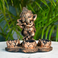 Ganesh Resin Candle Holder by Sowpeace / Artisan Home Decor & Showpiece | Grocsy