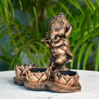 Ganesh Resin Candle Holder by Sowpeace / Artisan Home Decor & Showpiece | Grocsy