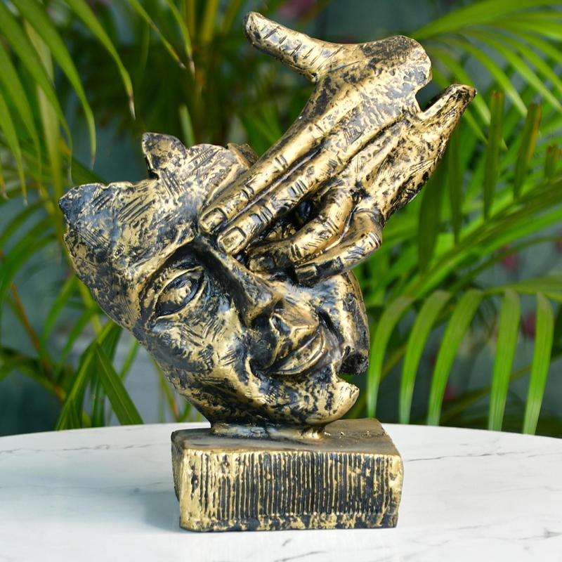 Sowpeace Resin Hand/on/Face Sculpture – Trendy Home Decor Accent & Unique Gift Idea | Grocsy