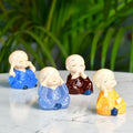 Sowpeace Resin Mini Monk Set of 4 | Grocsy
