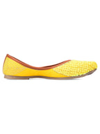 Desi Colour Women Indian Ethnic Footwear-Yellow Pipe | Grocsy