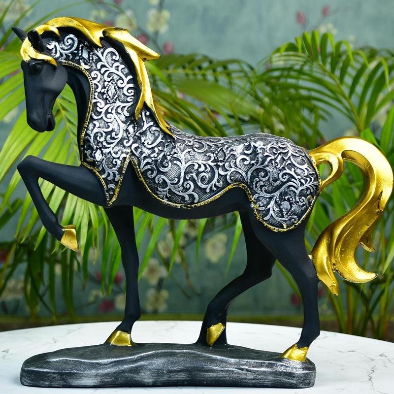 Sowpeace Resin Stallion Showpiece | Grocsy