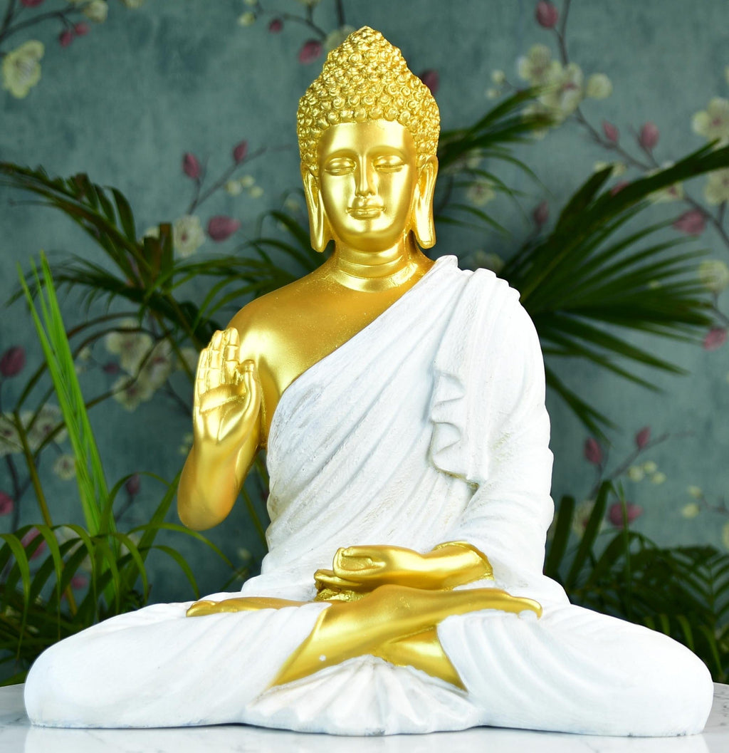 Sowpeace Resin Gold Buddha Decor | Grocsy