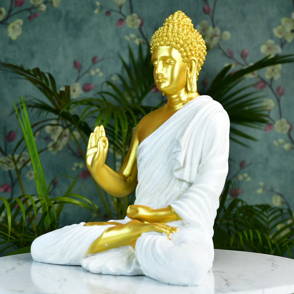 Sowpeace Resin Gold Buddha Decor | Grocsy