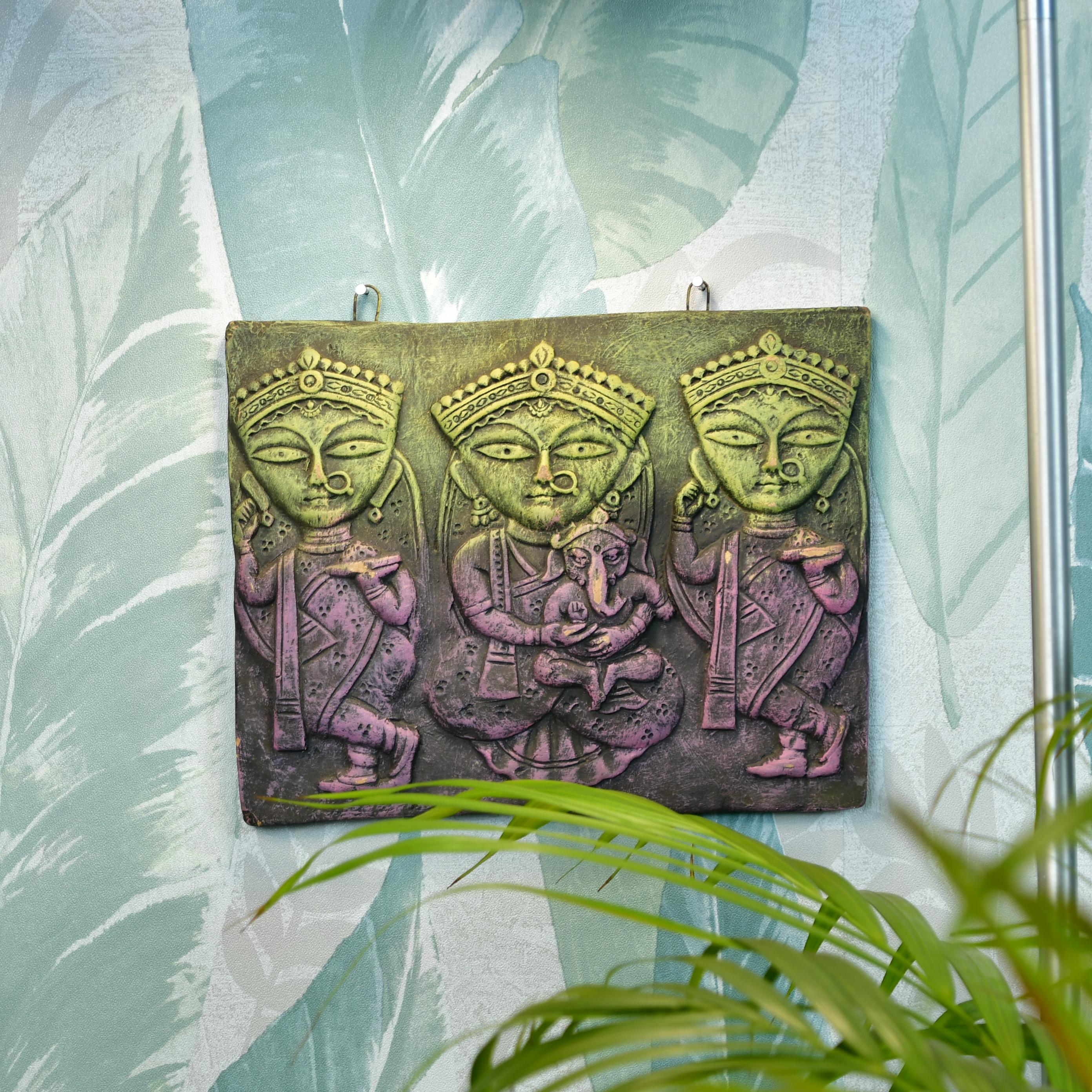 Sowpeace Premium Terracotta Jamini Roy Abstract Wall Art Decor | Grocsy