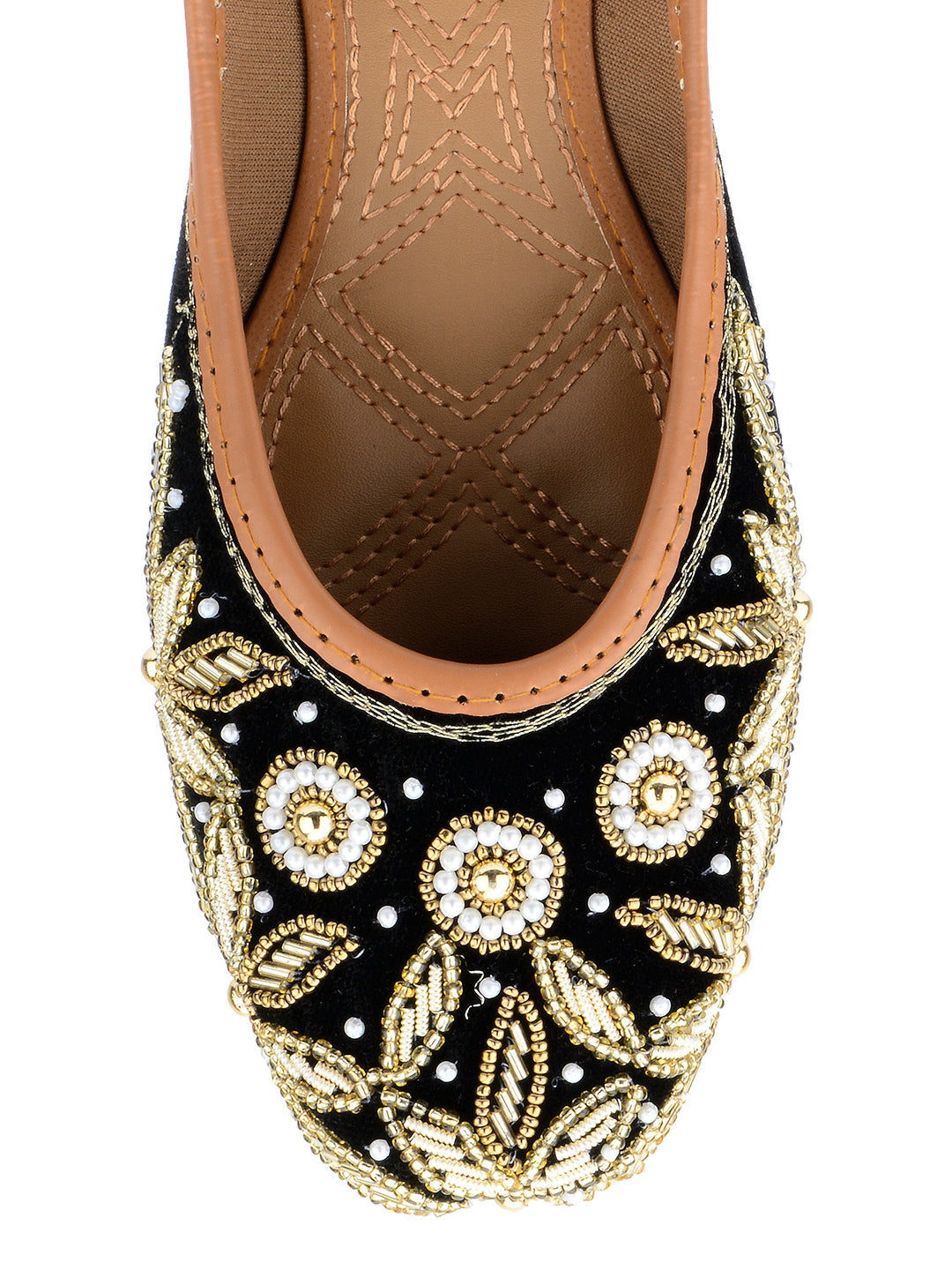 Desi Colour Women Indian Ethnic Footwear-Velvet Wedding-7 | Grocsy