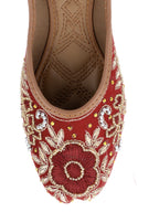 Desi Colour Women Indian Ethnic Footwear-Velvet Wedding-5 | Grocsy