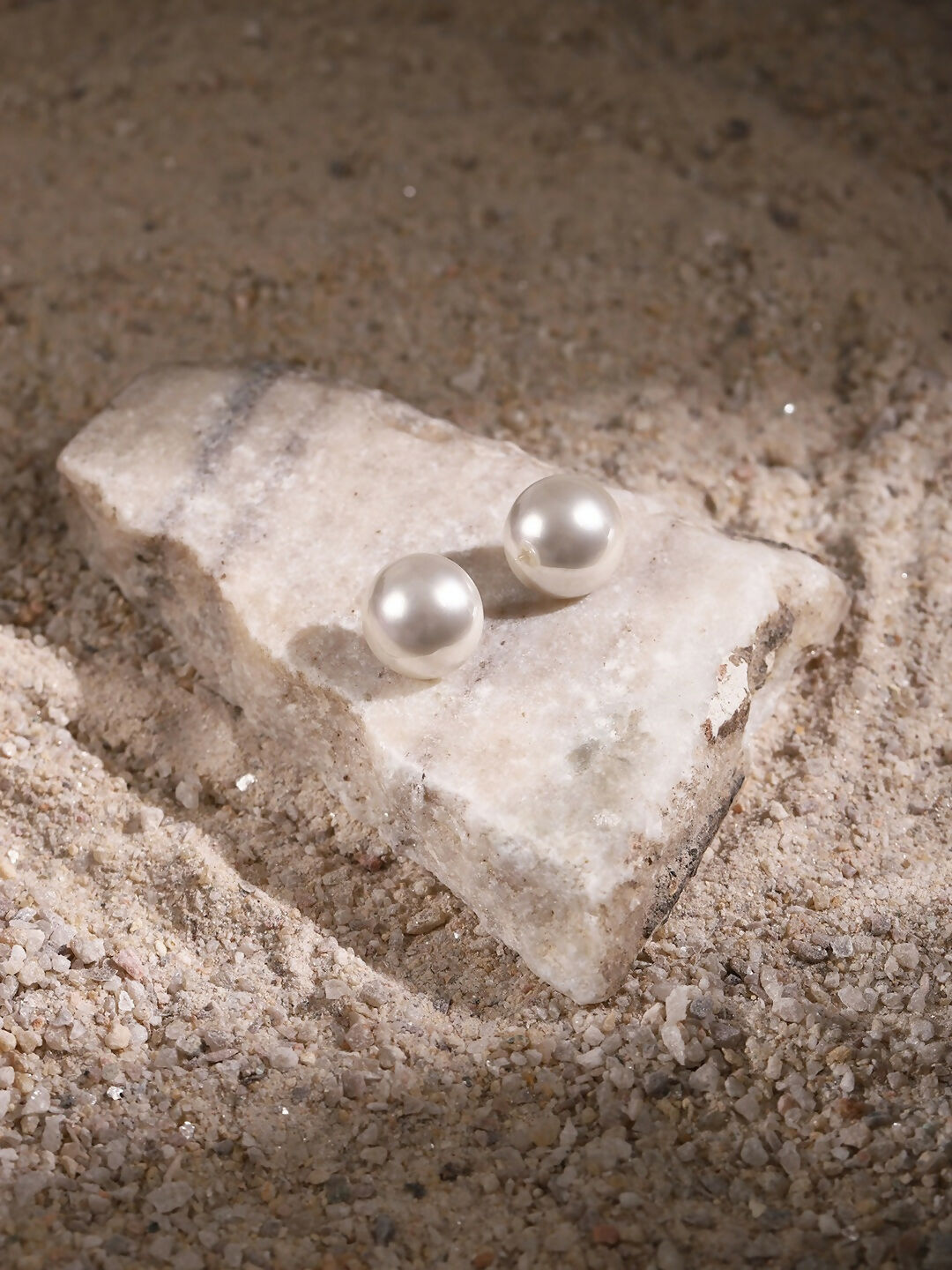 Pearl Studs (20 MM)- Ruby Raang | Grocsy
