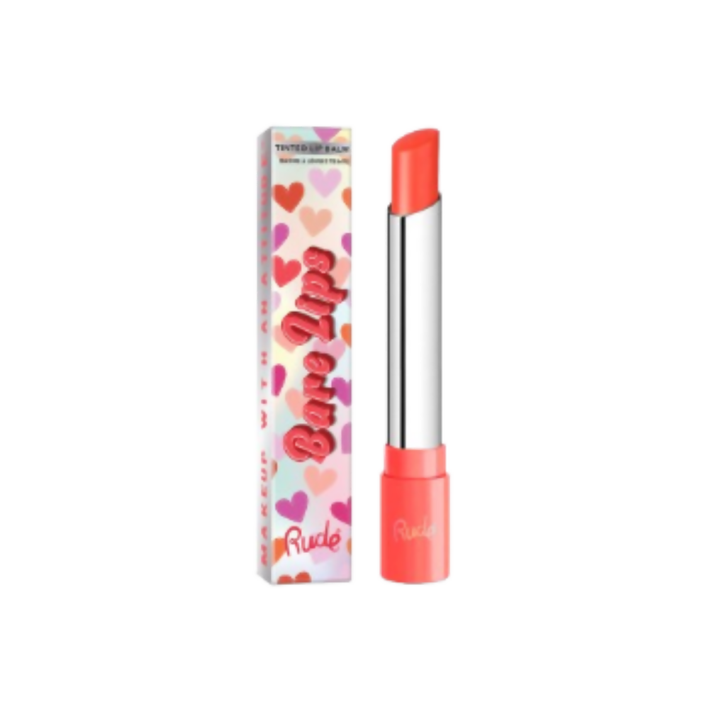 Rude Cosmetics Bare Lips Tinted Lip Balm - Rose | Grocsy