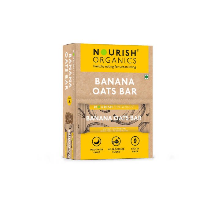 Nourish Organics Banana Oats Bar | Grocsy