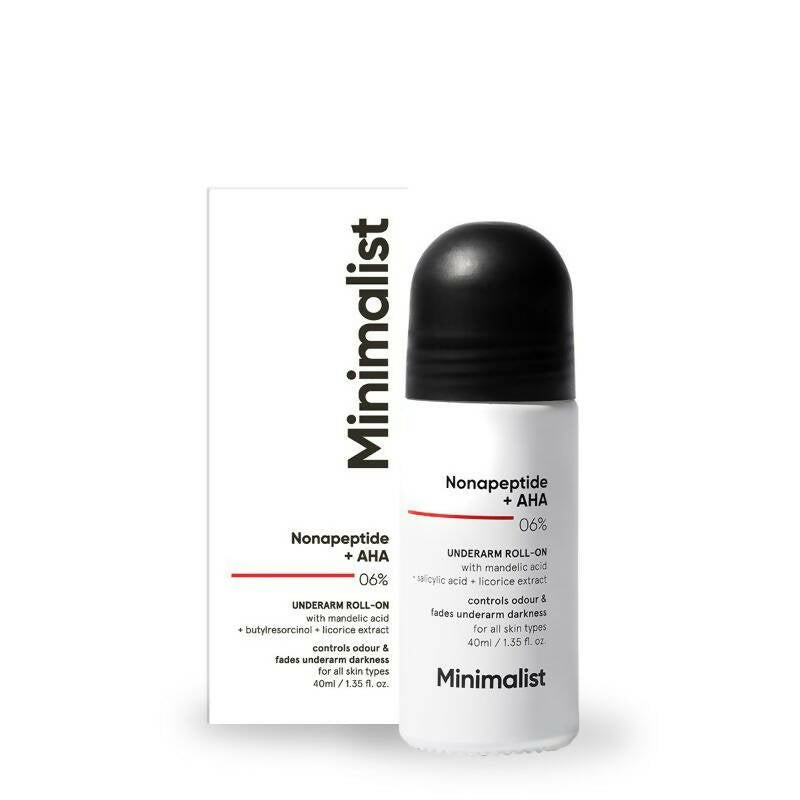 Minimalist Nonapeptide + AHA 06% Underarm Roll On | Grocsy