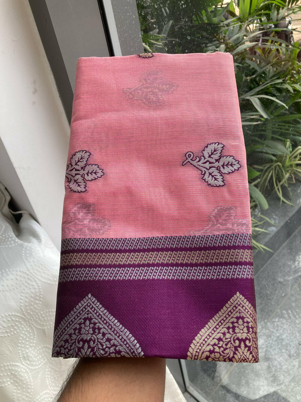 Teeya Creation New Trendy Wedding Wear Banarasi Silk Saree-Pink | Grocsy