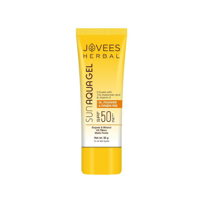 Jovees Herbal Sun Aqua Gel SPF 50 PA+++ Lightweight Texture | Grocsy