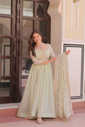 Joban Fashion Pista Georgette Sequence Embroidery Work Kurta Set | Grocsy