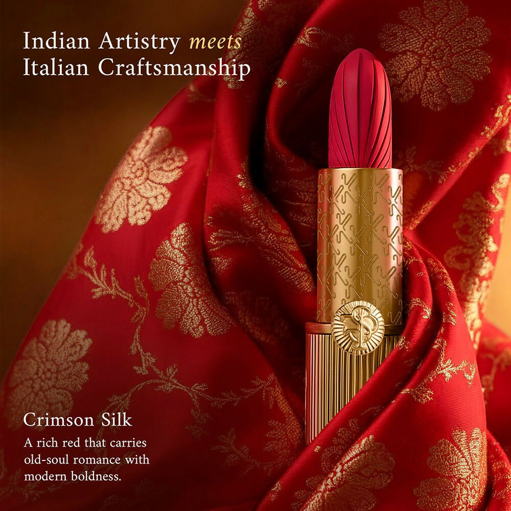 Kay Beauty x Falguni Shane Peacock Luxe Matte Lipstick - Crimson Silk | Grocsy