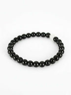 NVR Black & White Crystal Beaded Bracelet for Men & Women | Grocsy