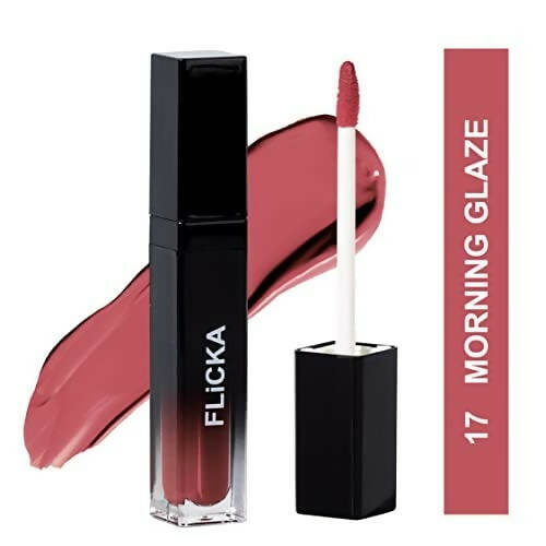 FLiCKA Set and Attack Liquid Matte Lipstick 17 Morning Glaze - Nude | Grocsy