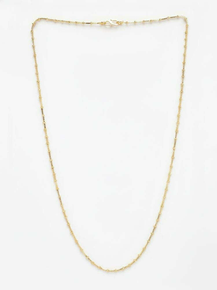 NVR Women Gold Plated Minimal Chain | Grocsy