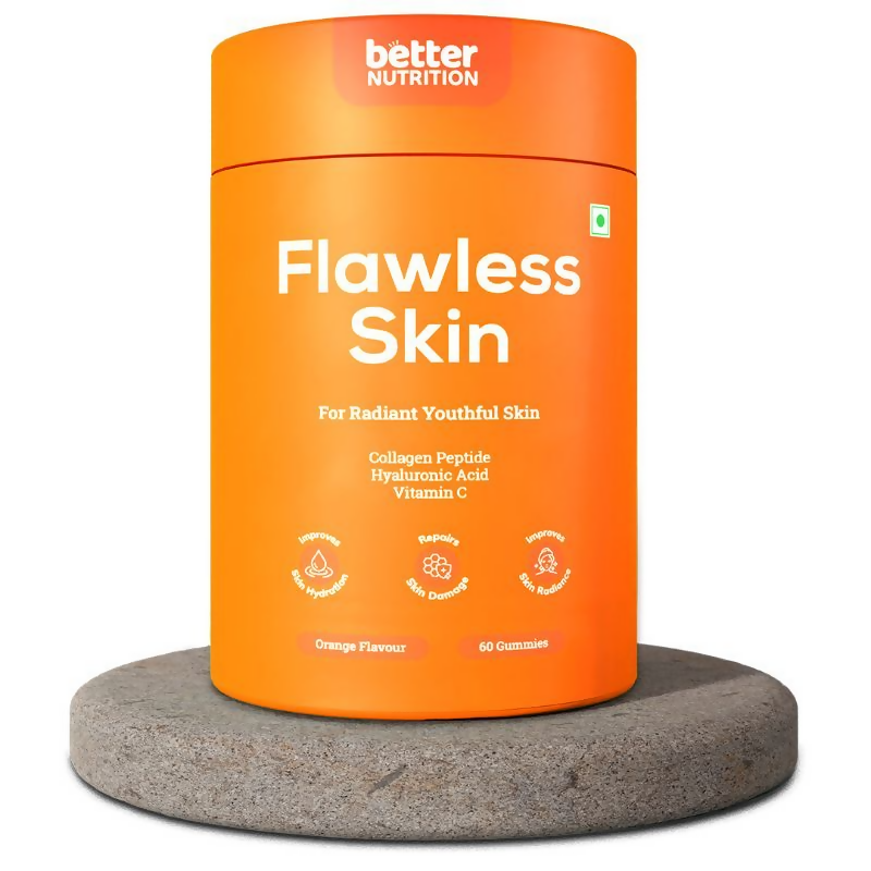 Better Nutrition Flawless Skin Gummies for Skin Hydration, Glowing Skin & Elasticity | Grocsy