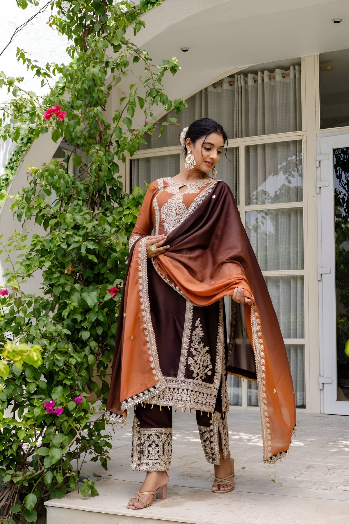 Lehenga Mart Designer Salwar Suit for Women or Girls - Magenta | Grocsy