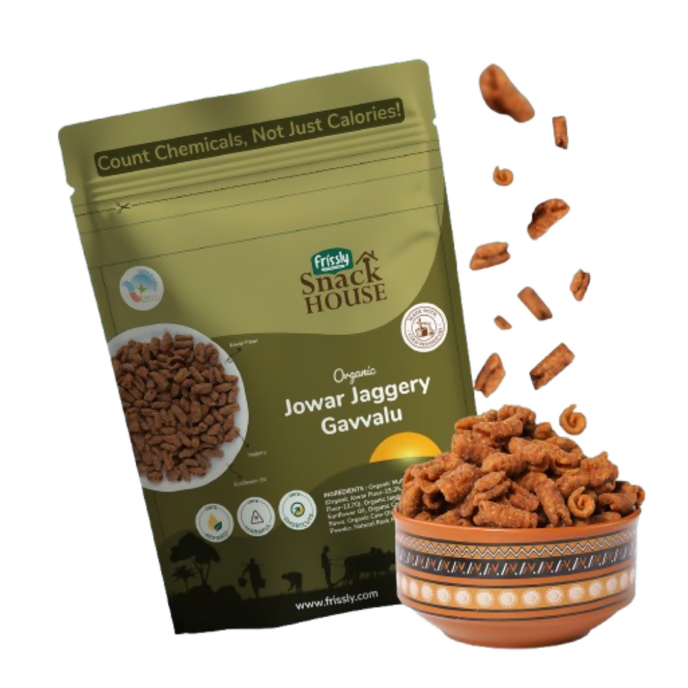 Frissly Organics Jowar Jaggery Gavvalu | Grocsy