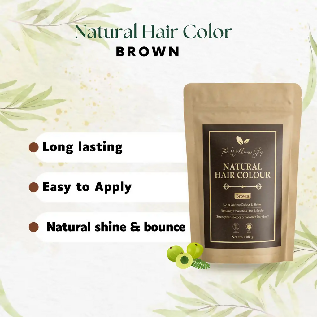 The Wellness Shop Natural Hair Colour Brown | Grocsy