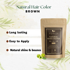The Wellness Shop Natural Hair Colour Brown | Grocsy
