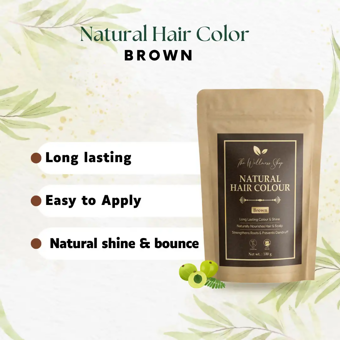 The Wellness Shop Natural Hair Colour Brown | Grocsy