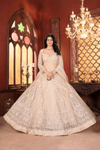 Lehenga Mart Designer Wedding Lehenga Choli For Women - Beige | Grocsy