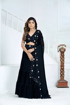 Lehenga Mart Designer Wedding Lehenga Choli For Women - Black | Grocsy