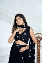 Lehenga Mart Designer Wedding Lehenga Choli For Women - Black | Grocsy