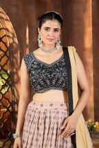 Lehenga Mart Designer Wedding Lehenga Choli For Women - Cream | Grocsy