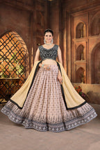 Lehenga Mart Designer Wedding Lehenga Choli For Women - Cream | Grocsy