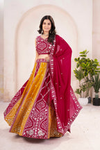 Lehenga Mart Designer Wedding Lehenga Choli For Women - Pink | Grocsy