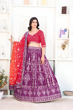 Lehenga Mart Designer Wedding Lehenga Choli For Women - Multicolor | Grocsy