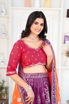 Lehenga Mart Designer Wedding Lehenga Choli For Women - Multicolor | Grocsy