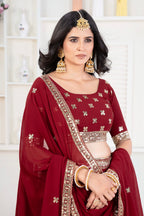 Lehenga Mart Designer Wedding Lehenga Choli For Women - Red | Grocsy