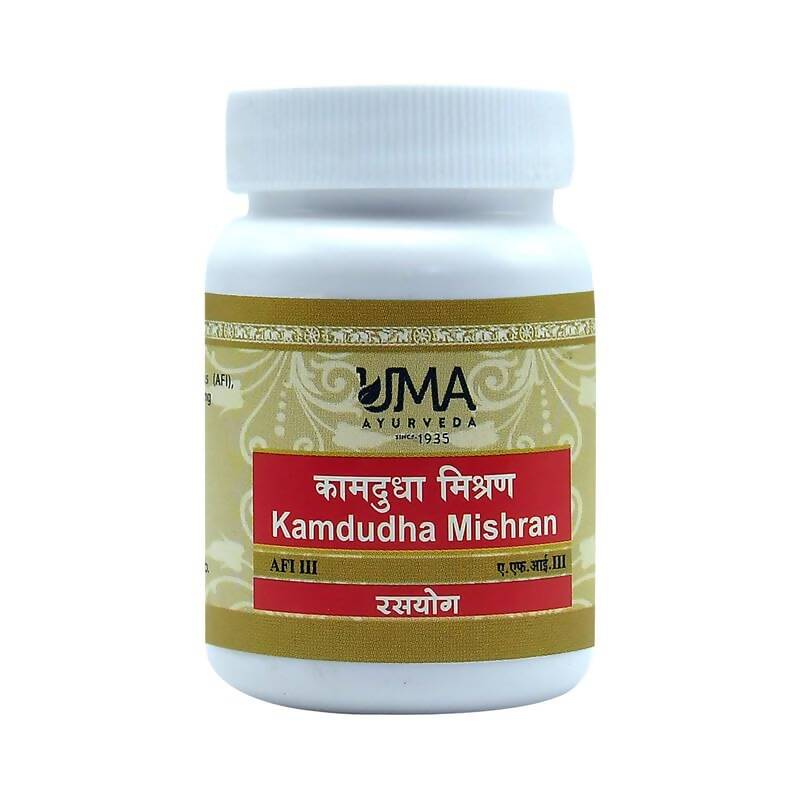 Uma Ayurveda Kamdudha Mishran Tablets | Grocsy