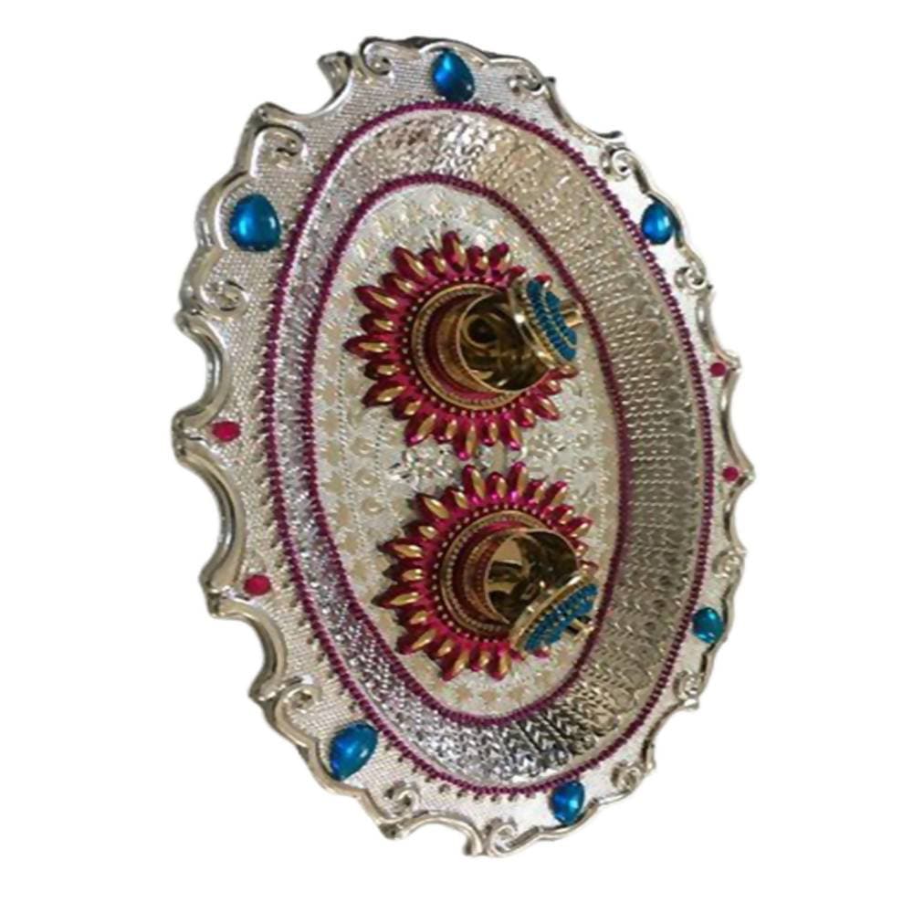 Kundan HandiKrafts Designer Haldi Kumkum Platters | Grocsy