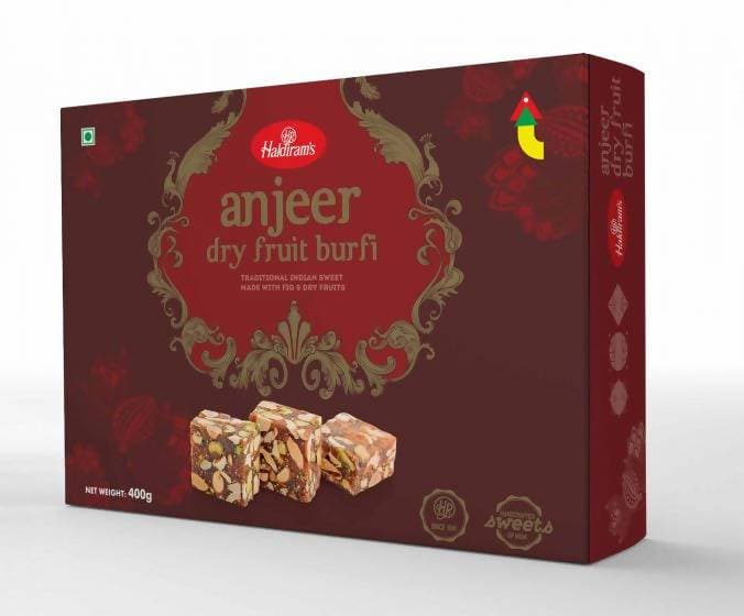 Haldiram's Anjeer Dry Fruit Burfi | Grocsy