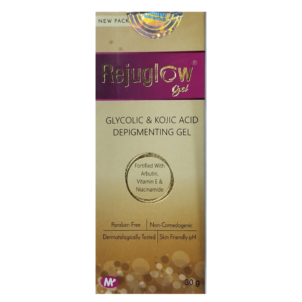Rejuglow Gel with Glycolic Acid, Kojic Acid, Niacinamide & Vitamin E | Grocsy