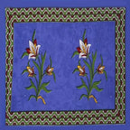 Vamika Printed Cotton Blue Color Bedsheet With Pillow Covers (LEOC_KASH_B) | Grocsy