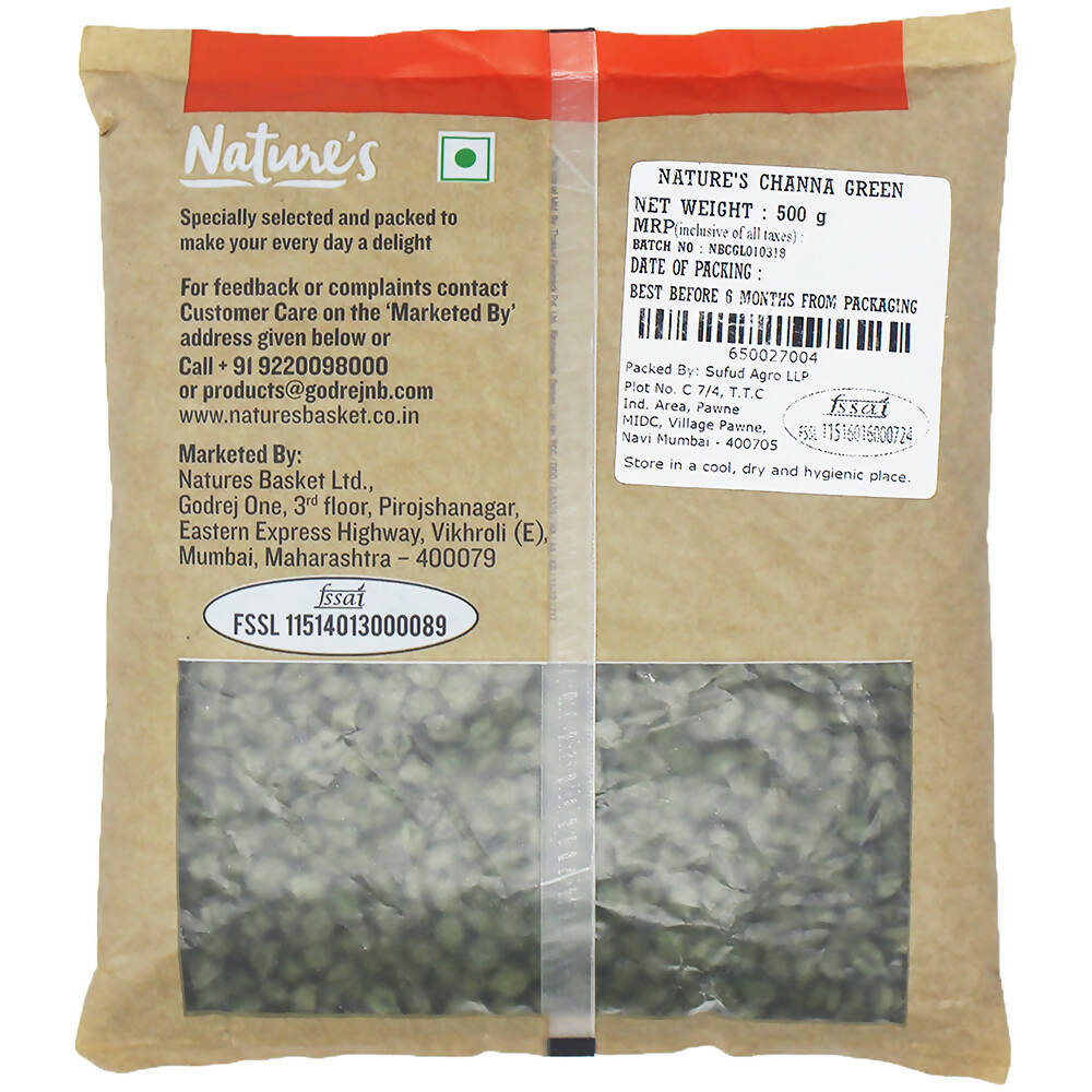 Nature's Chana Green Whole | Grocsy